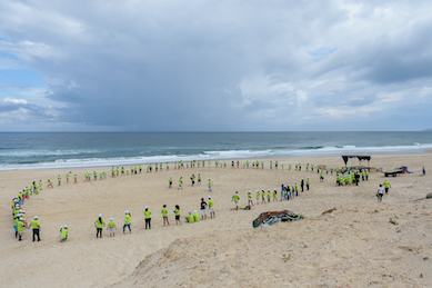 Leirosa beach cleaner and stronger neighborhood